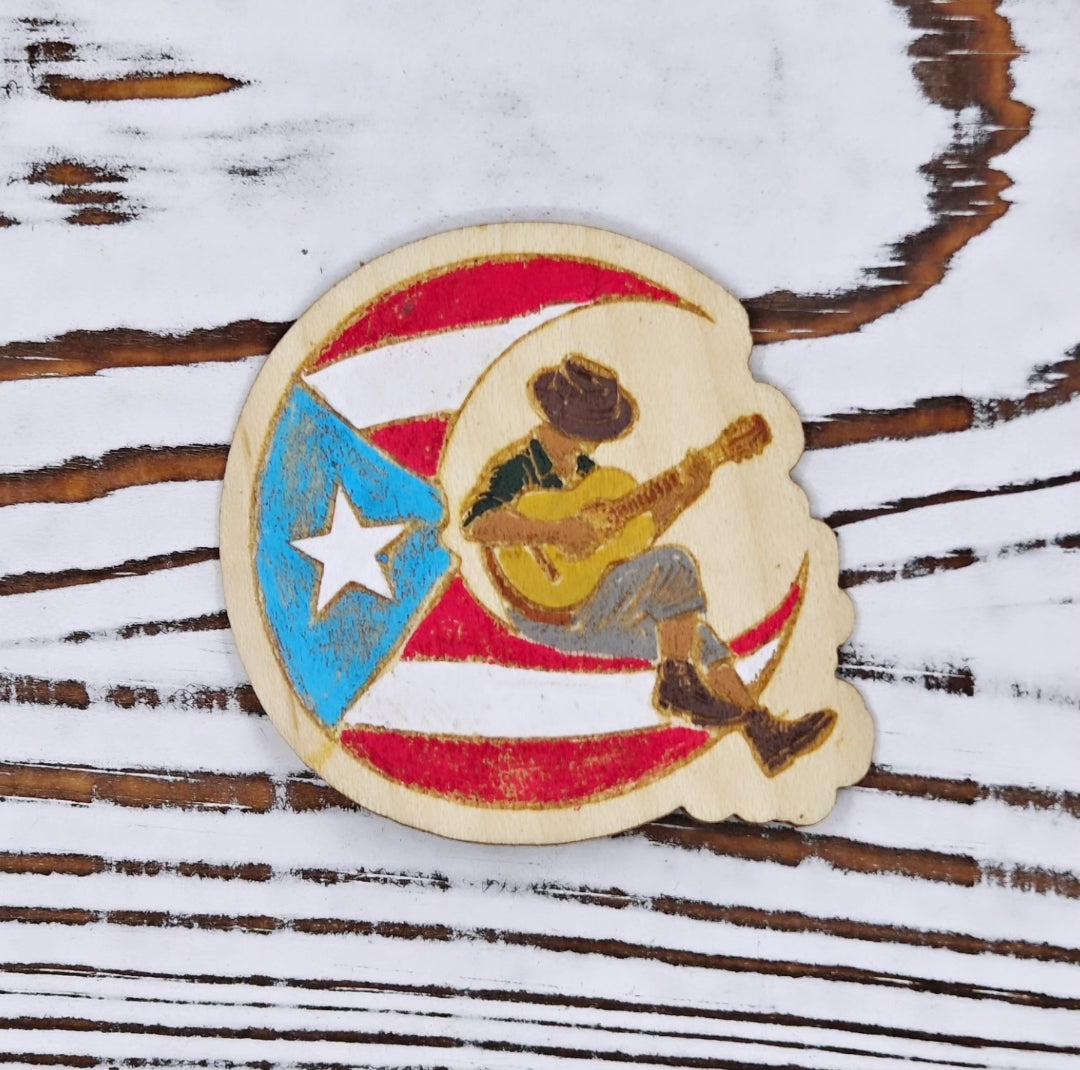 Jíbaro en la luna sticker