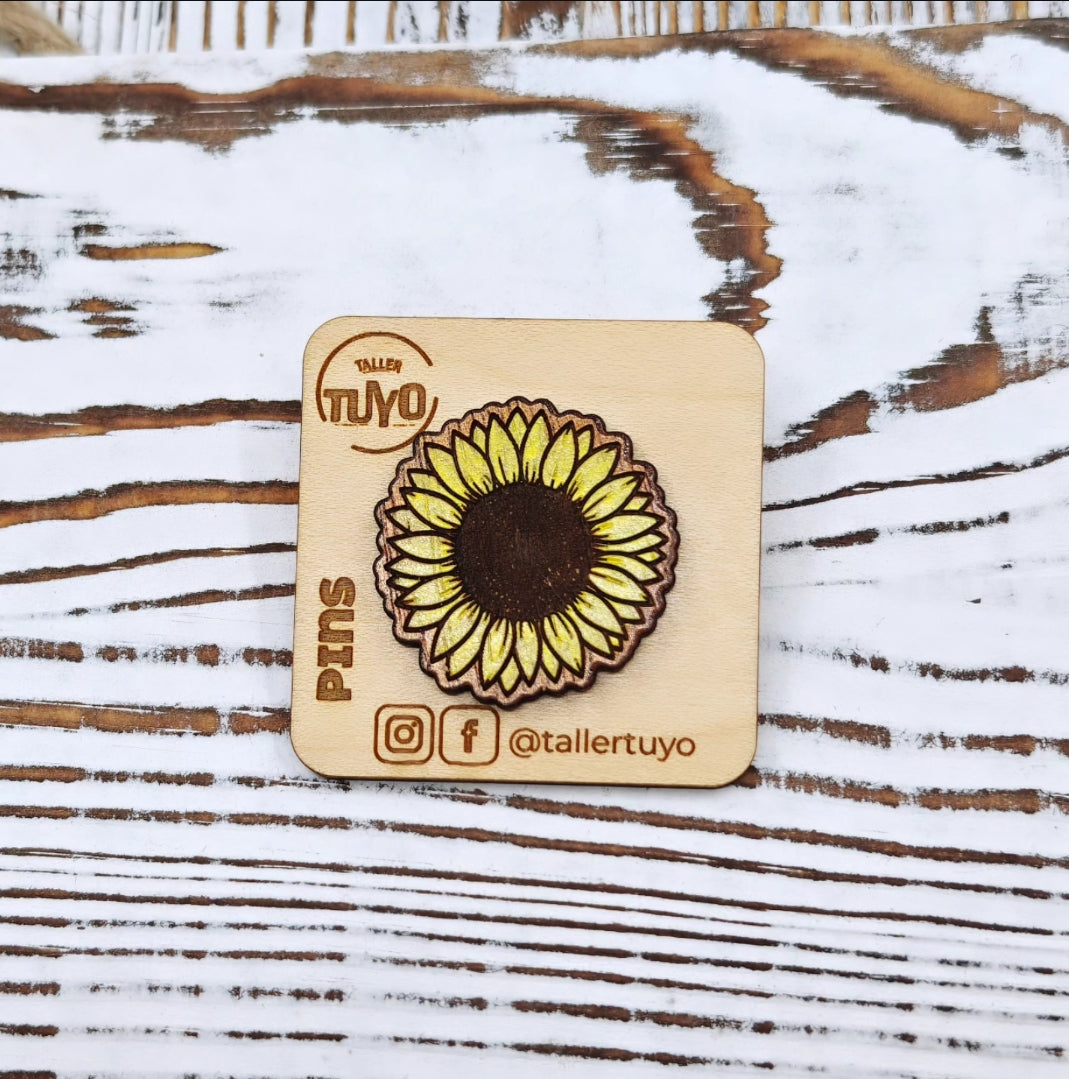 Pin de girasol