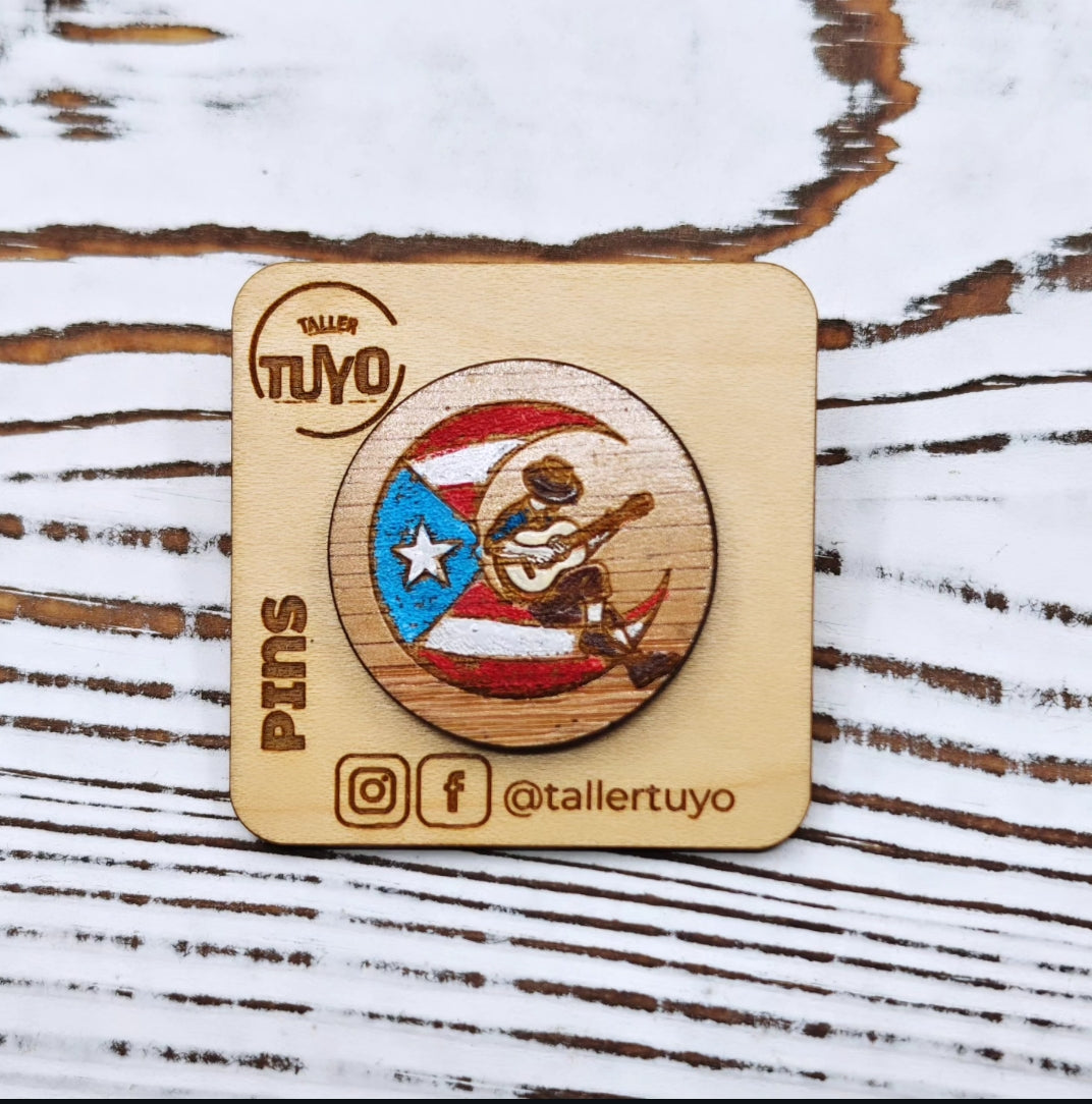 Pin Jíbaro en la luna