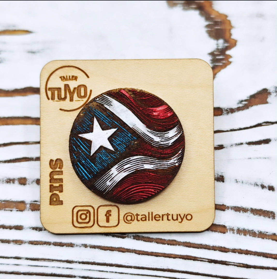 Pin Bandera Circular