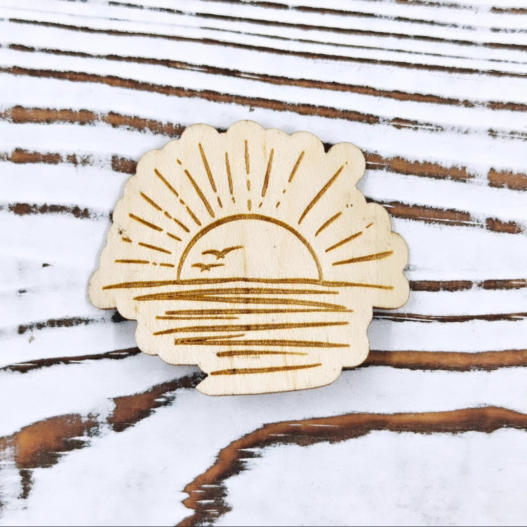 Sticker de atardecer en el mar