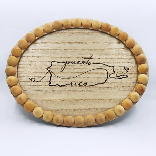 Cuadrado Ovalado de Puerto Rico Lineal