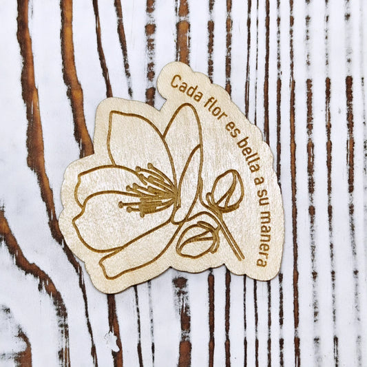 Cada flor es bella a su manera sticker