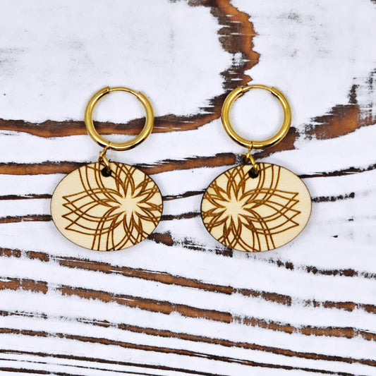 Pantallas Florales Sencillas en Madera