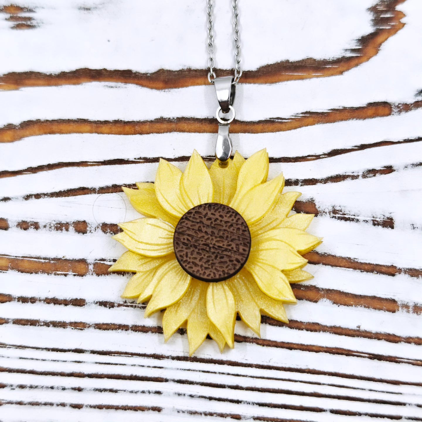 Collar Girasol Acrílico