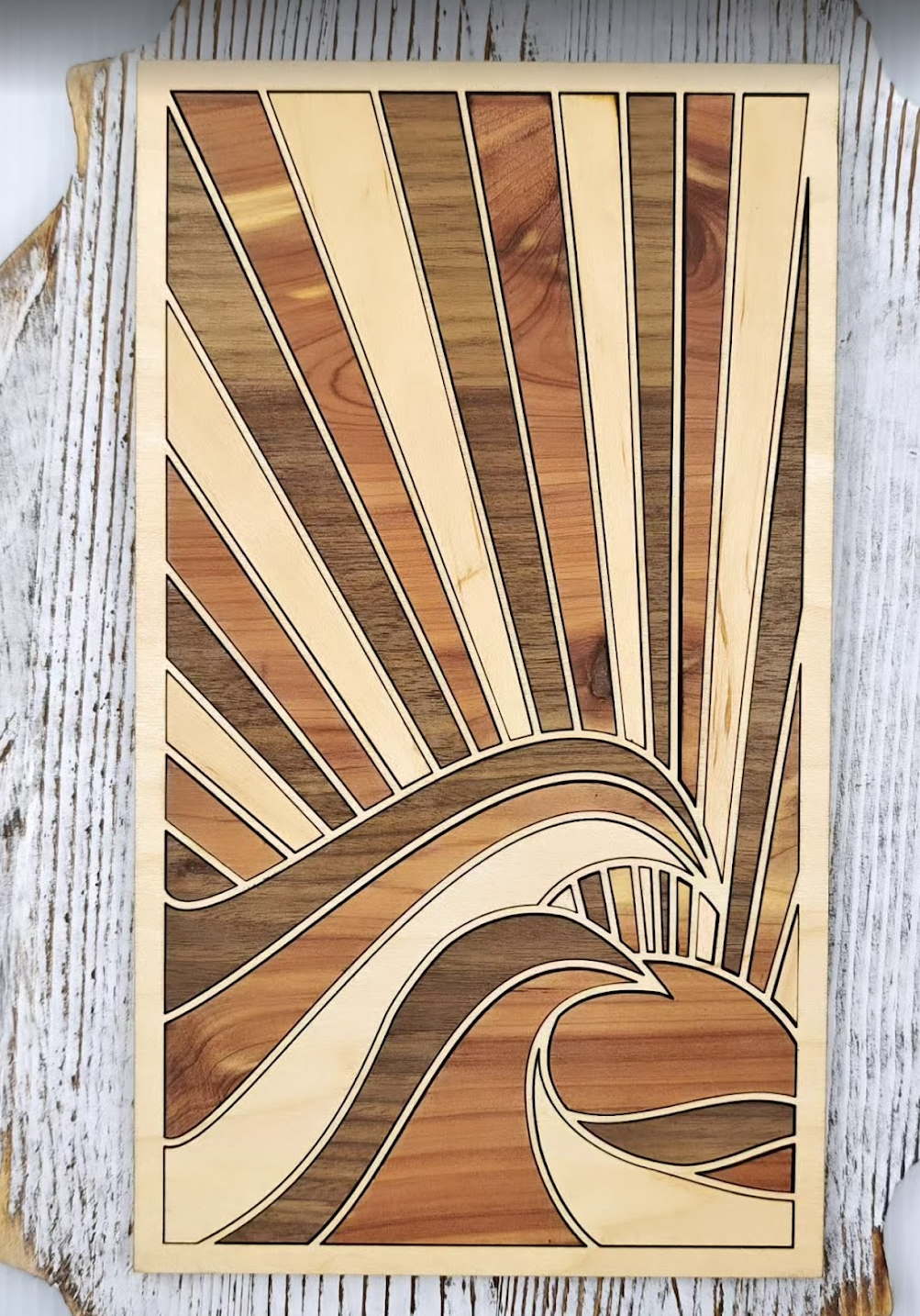 Cuadro Ola y Amanecer