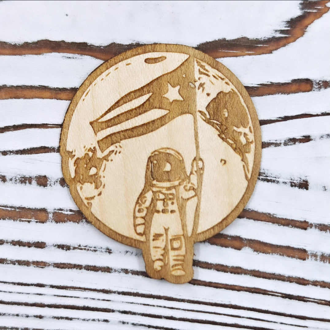 Boricua en la luna sticker