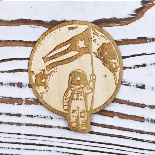 Boricua en la luna sticker