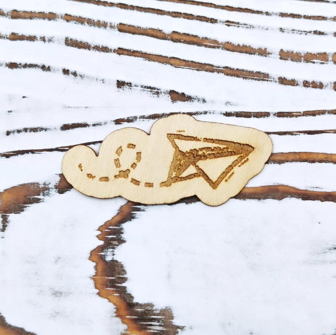 Avión de papel sticker