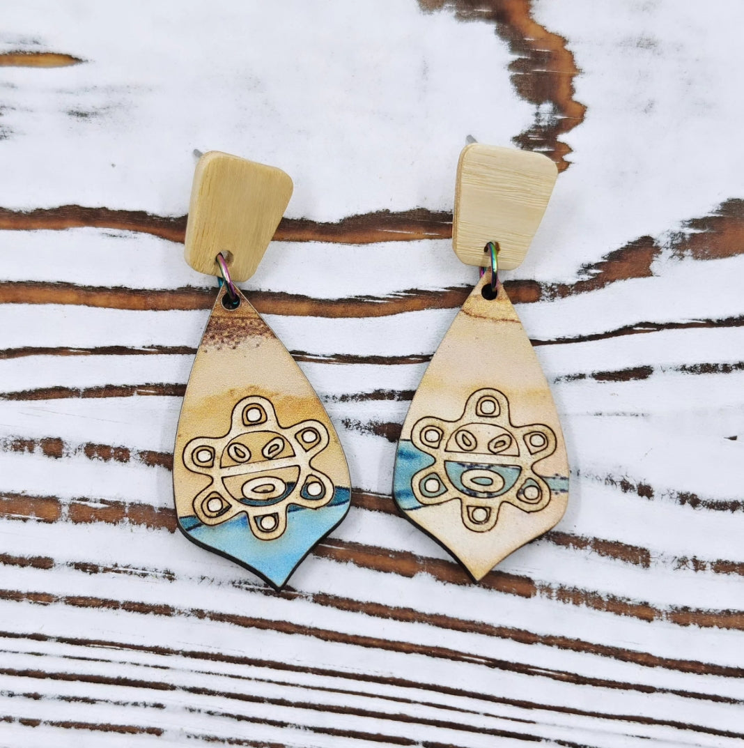 Pantallas de sol taíno sobre playa