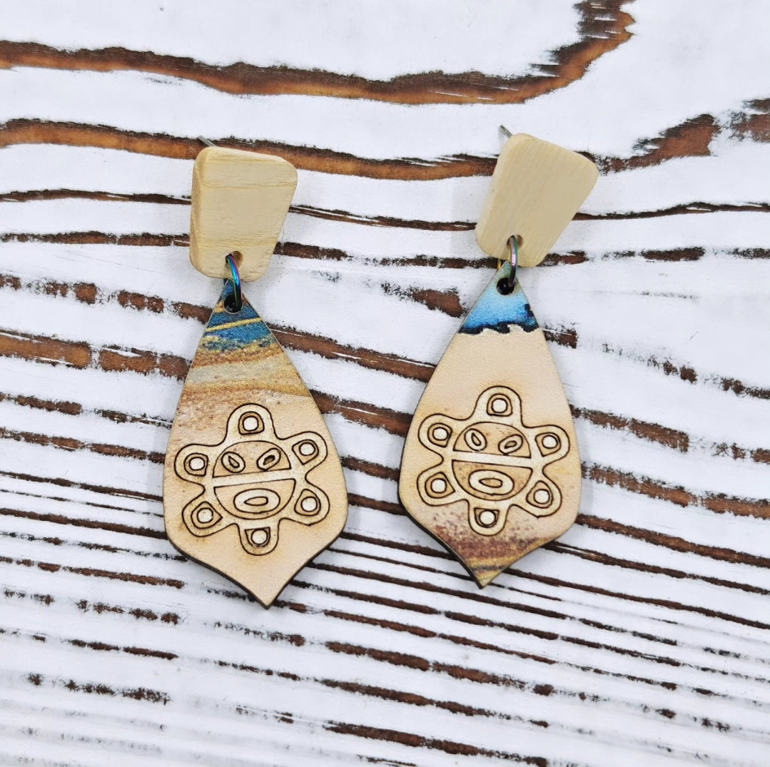 Pantallas de sol taíno sobre playa