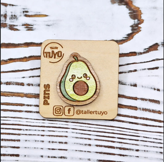 Pin Aguacate Kawaii