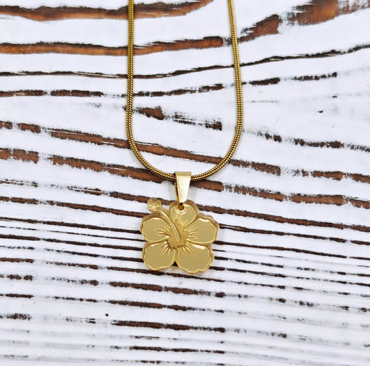 Collar amapola dorada