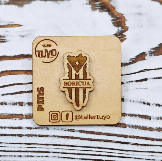 Pin Bandera Boricua