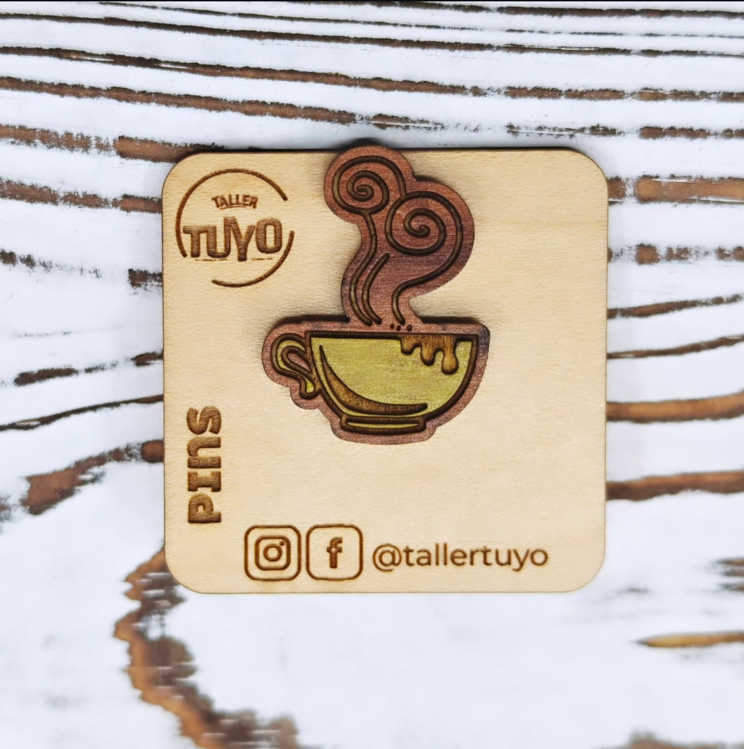 Pin taza de café