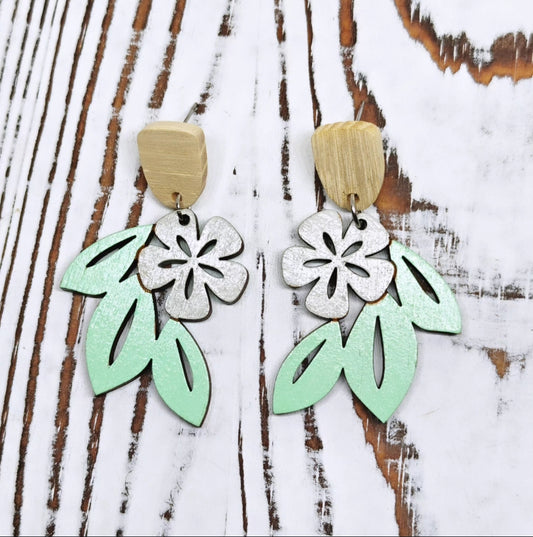 Pantallas Flor con Hojas