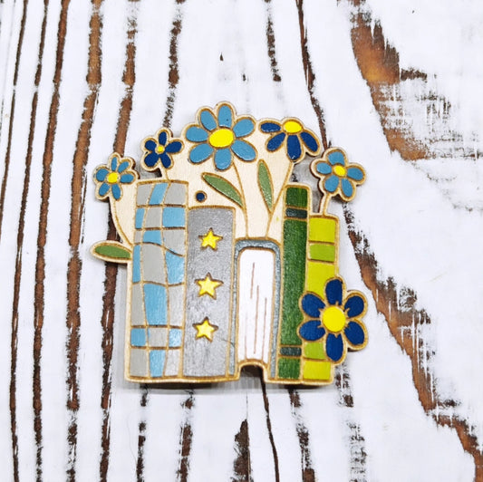 Libros con Flores sticker