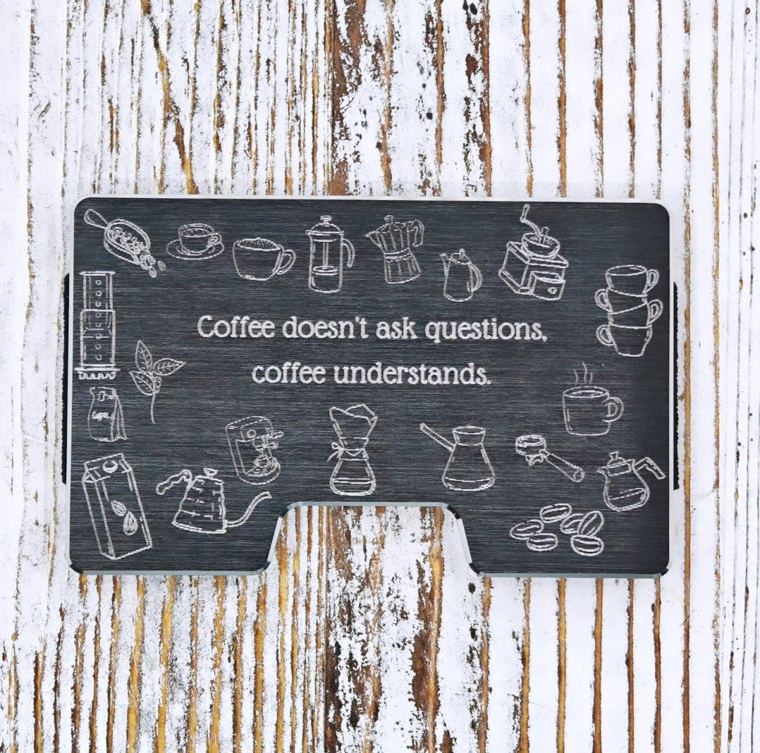 Nueva Wallet Coffee doesn't ask questions