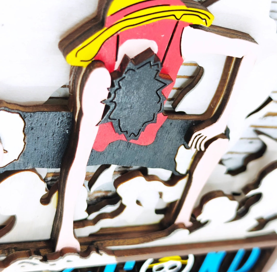 Cuadro Gear Second en madera