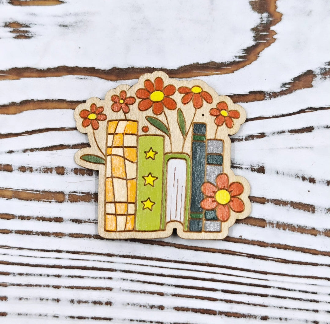 Libros con Flores sticker