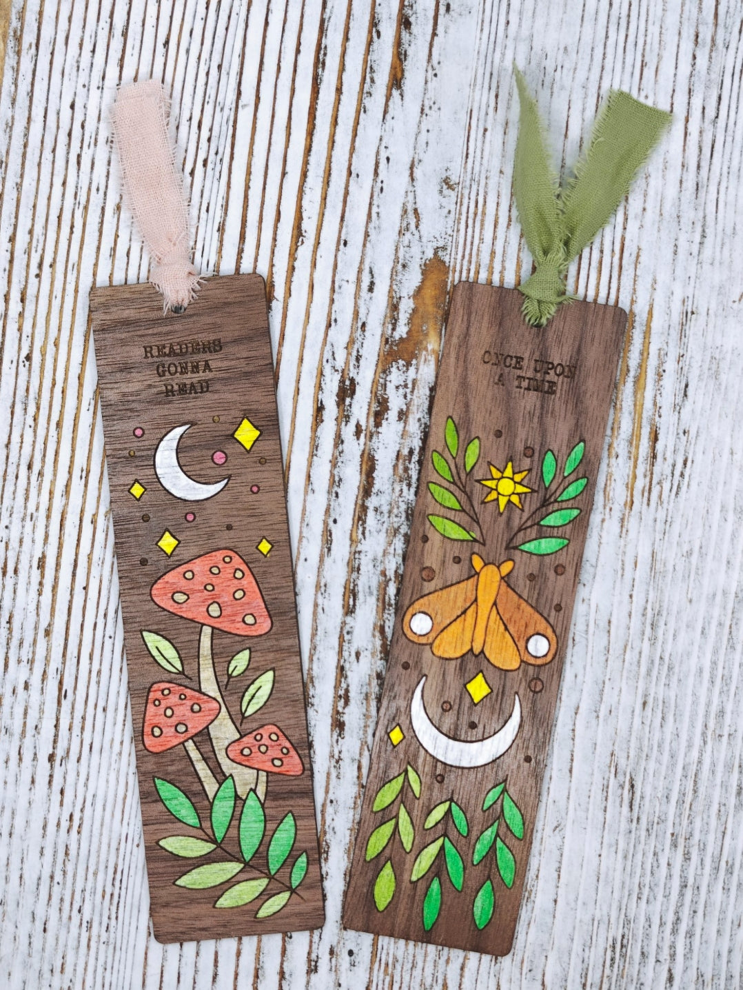 "Magic" Wood Bookmarks