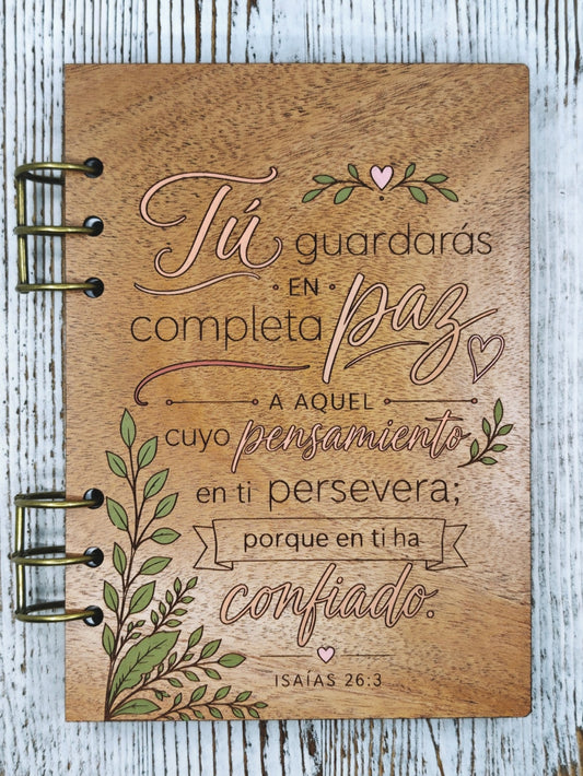Libreta en Madera A5 | Rellenable | Isaías