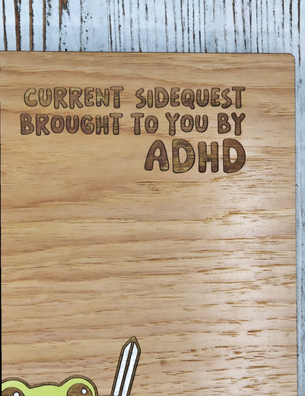 Libreta en Madera A5 | Rellenable | ADHD