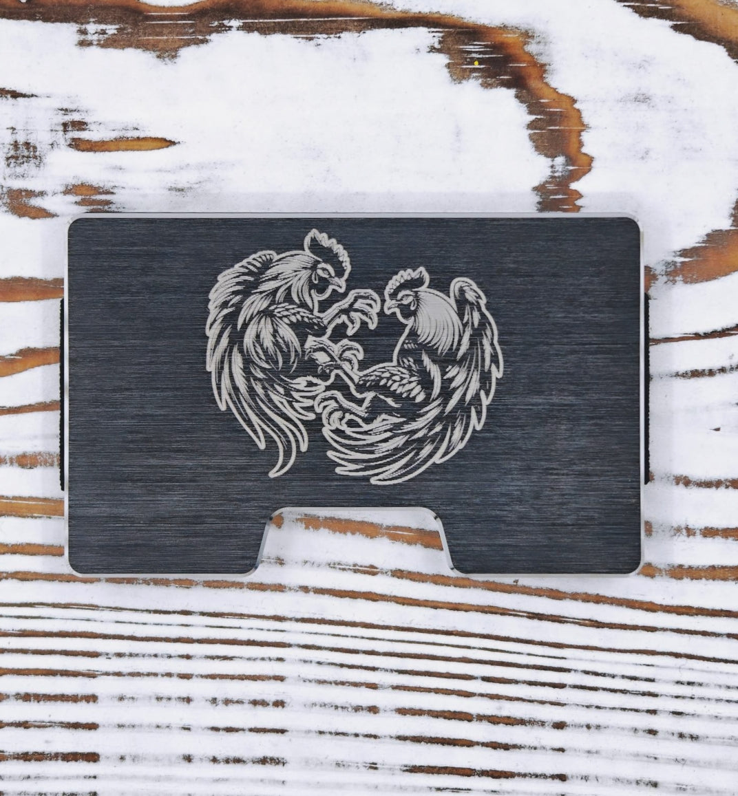 Wallet Metálica Gallos de Pelea RFID Blocking - TuYo