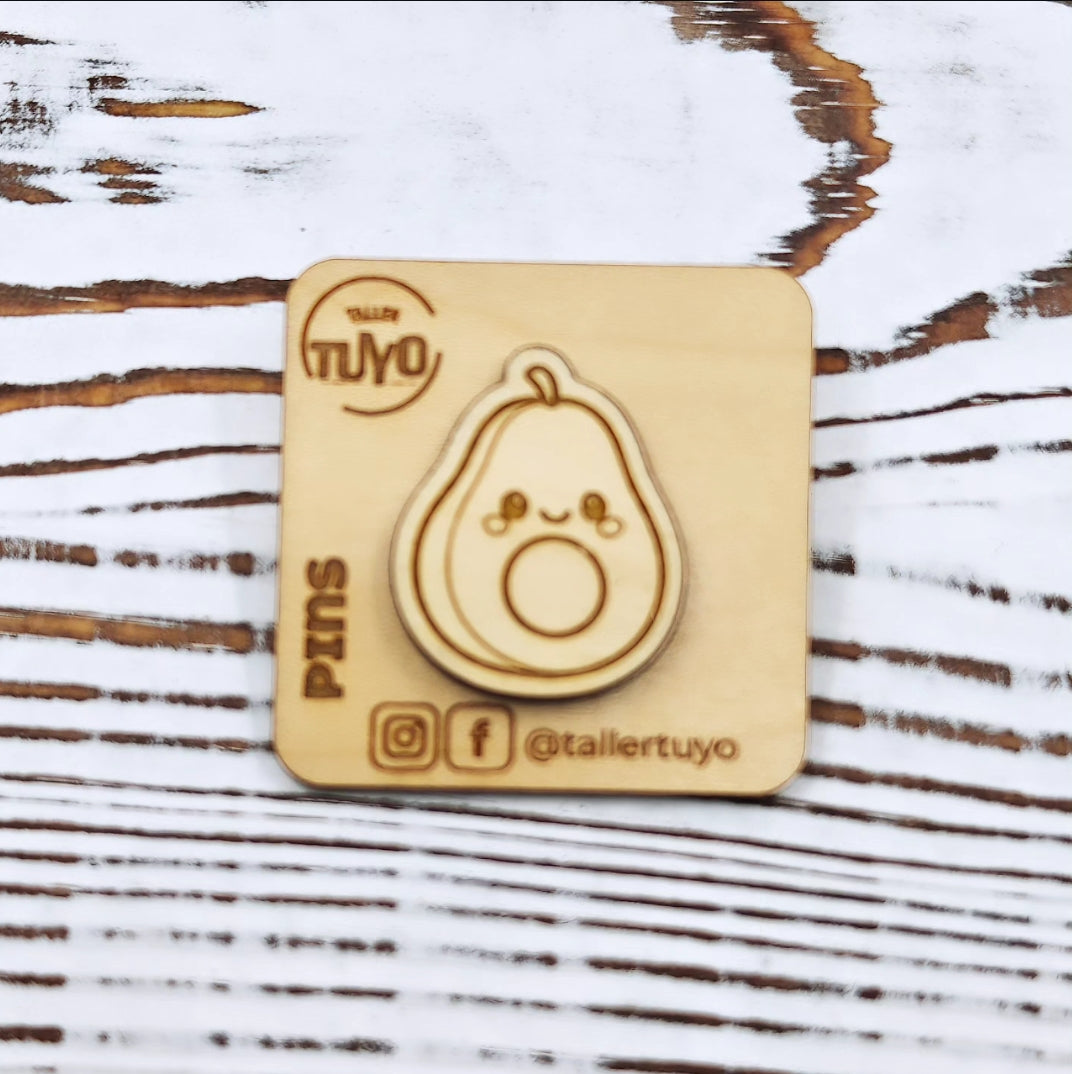 Pin Aguacate Kawaii
